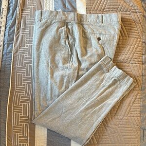 J.Crew Factory Linen Cotton Blend Flat Front Straight Chino Pants